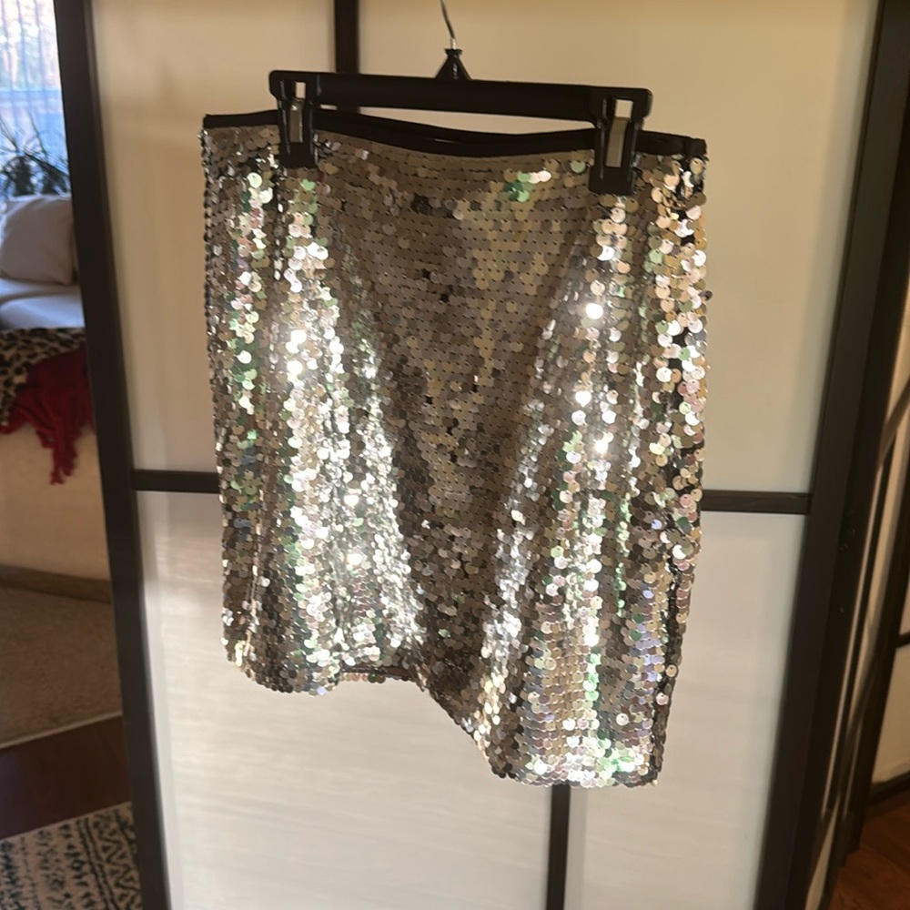 Pre-owned Open Edit sequin mini skirt.